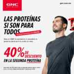 En GNC 40% de descuento en la segunda proteína durante julio