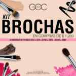 En GOC Make Up llévate 6 brochas de regalo en compras a partir de $1,200