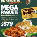 Promoción Hooters Fin de Finales: Mega Paquete de $965 a $579 este sábado y domingo