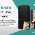 En Liverpool compra un refrigerador Hisense y llévate hasta $2,000 de regalo en Jüsto