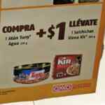 En Oxxo compra un atún Tuny de 295g + $1 peso llévate unas salchichas Kir de 200g