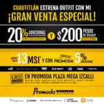Promoda Mega Izcalli: 20% de descuento adicional + 13 msi + $200 en cupón por inauguración