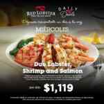 Daily Deals Red Lobster de lunes a viernes a partir de las 5:00 PM