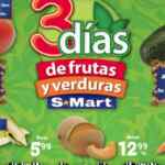 Ofertas S-Mart 3 días de frutas y verduras del 27 al 29 de julio