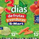 Ofertas S-Mart 3 días de frutas y verduras del 6 al 8 de julio
