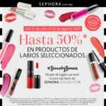 Promociones lipstick week Sephora: estuche de brochas o espejo de luz led de regalo con compra mínima