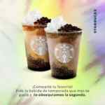 Cupones Starbucks 2x1 en Naranja o Avellana Mocha Cream y en Caramel Coffee o Mocha Coffee Spheres Frappuccino