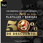 Toks 50 Aniversario: hasta 50% de descuento en 50 platillos y bebidas