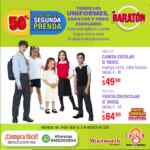 Baratón Del Sol y Woolworth Regreso a Classes: 3x2 en papelería y 2º a mitad de precio en uniformes