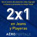 2x1 en playeras y jeans en Aeropostale