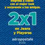 Promoción Aeropostale Kids Regreso a Clases: 2x1 en jeans y playeras