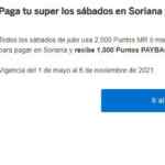 Promoción Soriana Payback: recibe 1,000 puntos los sábados al pagar con puntos
