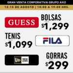 Venta Corporativa Grupo Axo 2021: Hasta 70% de descuento + hasta 12 msi y más