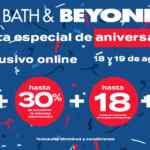 Venta de Aniversario Bed Bath & Beyond: hasta 30% de descuento + 18 msi + 10% adicional + envío gratis