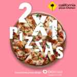 Promoción CPK 2x1 en pizzas en pedidos por DiDi Food