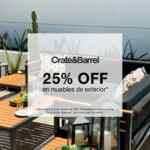 Last Summer SALE Crate and Barrel: Hasta 50% de descuento + 30 % adicional