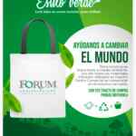 Bolsa reciclada Gratis por tus compras en Forum Coatza