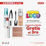Folleto HEB Ahorra en todo del 4 al 9 de agosto: 3x2 en cosméticos, todas las mochilas a $349 y más
