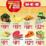 Ofertas HEB Frutas y Verduras del 10 al 16 de agosto 2021