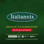 2x1 en pizzas y pastas en Italianni's esta semana a partir de las 12:00