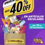 Promoción OfficeMax Regreso a Clases: Hasta 40% de descuento en productos escolares