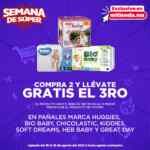 Semana de Súper Mi Tienda del Ahorro: 3x2 en papel higiénico, 3x2 en pañales, 2x1 en vinos y más
