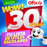 En Ofix 30% de descuento en útiles escolares hoy y mañana
