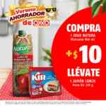 En Oxxo compra un jugo Natura de 946ml + $10 y llévate un jamón de pavo Kir de 220 g