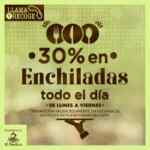 30% de descuento en enchiladas en Cafebrería El Péndulo de lunes a viernes durante agosto