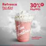 En Tim Hortons 30% de descuento en frappés hoy martes