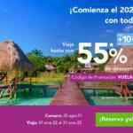 Promo Volaris de hasta 55% de descuento para viajar en Enero 2022