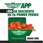 Wingstop App: $100 de descuento en tu primer pedido