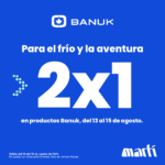 En Martí 2x1 en artículos deportivos marca Banuk