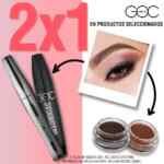 2x1 en mascaras de pestañas y en productos para cejas en GOC Make Up