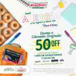 Promoción Krispy Kreme Regreso a Clases: Docena de glaseadas originales a mitad de precio este fin de semana