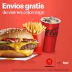 Promoción Rappi McDonalds: Envíos gratis de viernes a domingo durante agosto