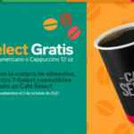 Cupón Día del Café 7-Eleven: café Select GRATIS con alguna compra