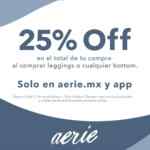 Promoción Aerie: 25% de descuento en tu compra si te llevas unos leggings o cualquier bottom