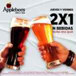 2x1 en bebidas en Applebees los jueves y viernes