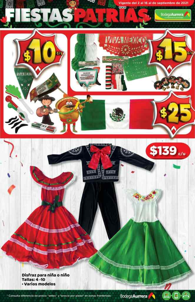 Folleto Bodega Aurrerá Fiestas Patrias al 16 de septiembre 2021 - Cazaofertas México Folleto Bodega Aurrerá Fiestas Patrias al 16 de septiembre 2021 - Cazaofertas México