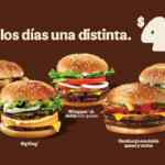 En Burger King todos los días una hamburguesa distinta por $45 c/u (+$35 en combo)