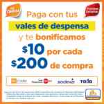 En Chedraui $10 de bonificación en monedero por cada $200 de compra con vales