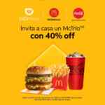 Promoción de la semana Didi Food: 40% de descuento en McTríos participantes en McDonalds