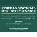 Pruebas Gratis de enfermedades venéreas cortesía del Injuve
