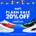 Flash Sale Martí: 20% de descuento aún en lo ya rebajado en marti.mx del 13 al 19 de septiembre