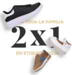 2x1 en zapatos para toda la familia en Rojocanela (tiendas y online)