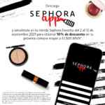 Promoción Sephora App: 10% de descuento para tu siguiente compra