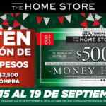 Promoción Home Store Money Home: cupón de $500 por cada $2,500 de compra