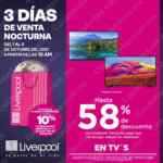 Promociones Venta Nocturna Liverpool octubre 2021 por departamento