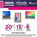 Promociones Venta Nocturna Liverpool octubre 2021 por departamento